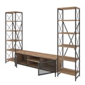Mobilier pentru living Maxim, Kalune Design, 3 piese, 150x40x47 cm, natural/negru