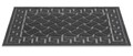 Covoras de intrare Pobe, Decorino, 40x60 cm, cauciuc, negru