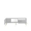 Comoda TV, Zena Home, Mistico (180), PAL, Alb/Auriu
