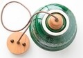 Pendul Radacini-Laleaua, Deco Republic, E27, 1x60W, ceramica, verde