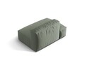 Modul stanga pentru canapea, 2 locuri, Martina-169, Micadoni Home, 133x106x75 cm, tesatura structurata catifelata, verde muschi