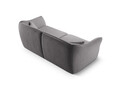 Canapea 3 locuri, Hailey, Micadoni Home, 206x102x79 cm, tesatura boucle, caramiziu
