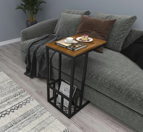 Masuta, Woodface, Prag C, 45x62x30 cm, Lemn, Nuc 45x62x30