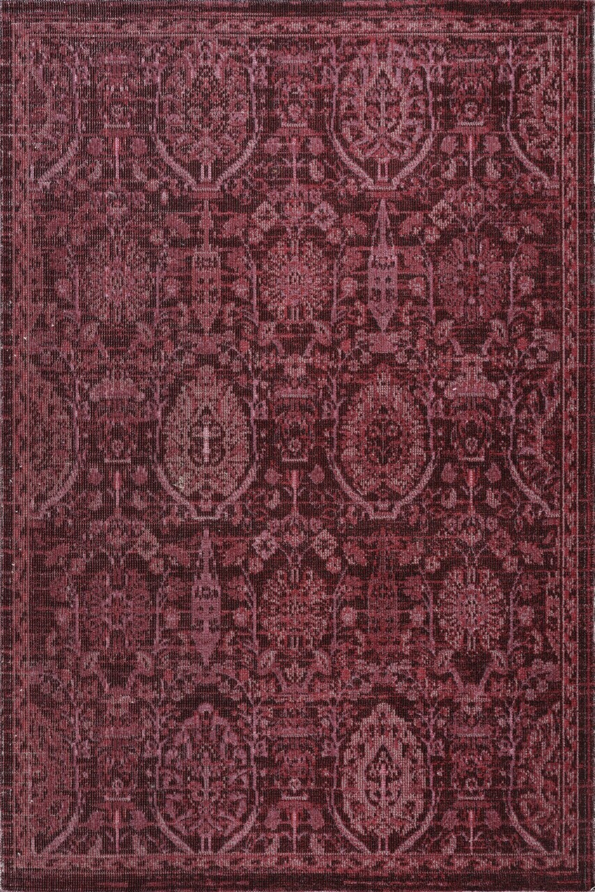 Covor, Antik 1116, 100x200 cm, 58% POLIPROILENĂ/32% BUMBAC/10% POLIESTER, Bordo — imaginea 5