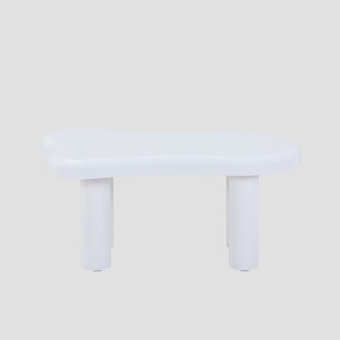 Masuta de cafea Alto, Homla, 100x60x45 cm, MDF, alb lucios