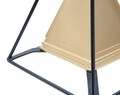 Decoratiune Piramid, Mauro Ferretti, 15x15x21 cm, polirasina, auriu