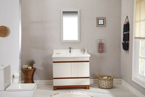 Set mobilier de baie (2 piese), Jussara, Echo 36, Crem Jussara