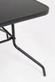Set mobilier de gradina 8 piese Pompei, Bizzotto, pentru 6 persoane, otel/sticla temperata/textilena 2x1, antracit