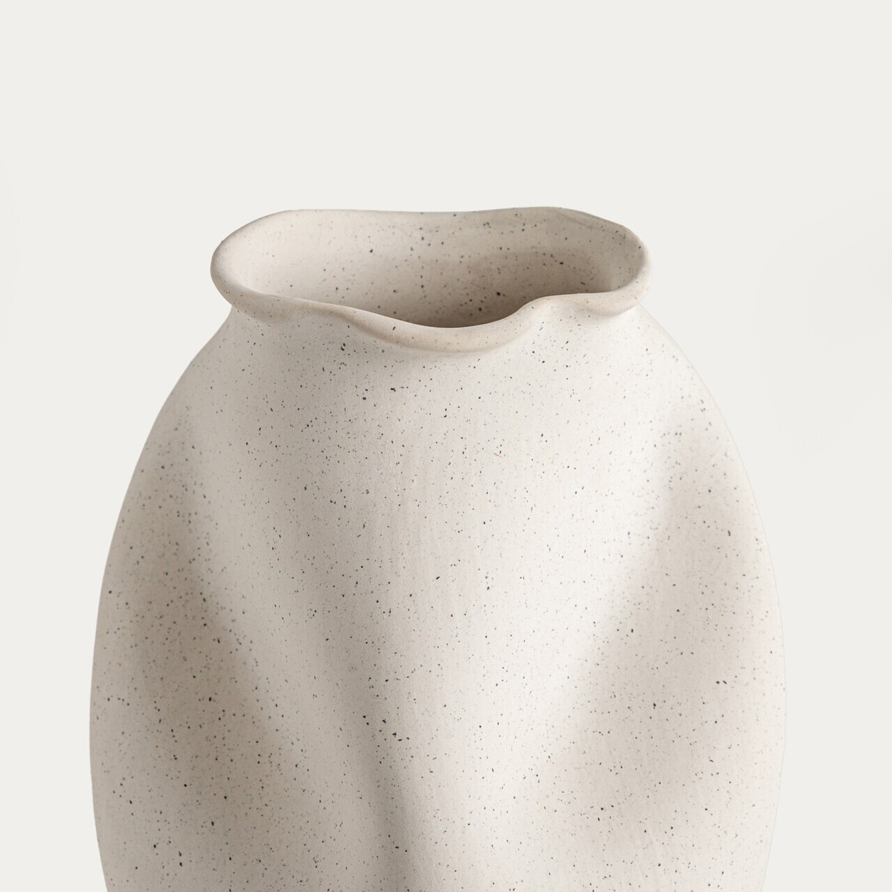 Vaza Avelis, Homla, 14x13.5x20 cm, ceramica, alb — imaginea 2