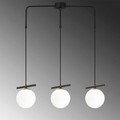 Lustra, Opviq, 892OPV1617, Metal, Alb/Negru