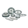 Set de mic dejun, Hermia, 667PRS1738, Portelan, Platou cu măsline: 22 x 7 cm (2 bucăți), Alb/Verde