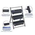 Suport pentru flori Vertical, Maximex, 56.5x61x85 cm, metal/polipropilena, negru