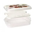 Suport portabil pentru prajituri, Snips, 7 L, plastic, alb