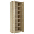 Pantofar cu 2 usi Sante, Pakoworld, 21 perechi pantofi, 60x37x183 cm, MDF/PAL, sonoma