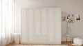 Dulap pentru haine, Rabi, Rb-084, 210x180x52 cm, Alb mat
