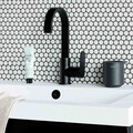 Recipient depozitare baie, Brabantia, MindSet, 8x9.5x9.5 cm, otel, gri