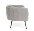 Canapea 3 locuri Avril, Bizzotto, 175 x 70 x 68 cm, otel/poliester Boucle, gri