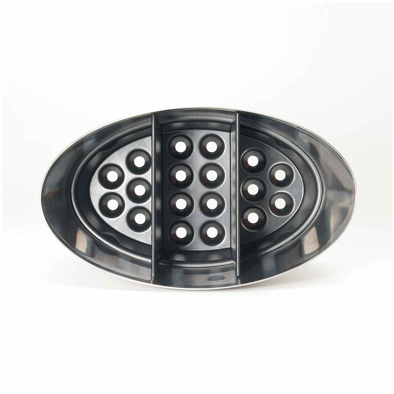 Suport ustensile de bucatarie, 21 x 12 x 16 cm, inox, "Good Grips" - OXO - imagine 6