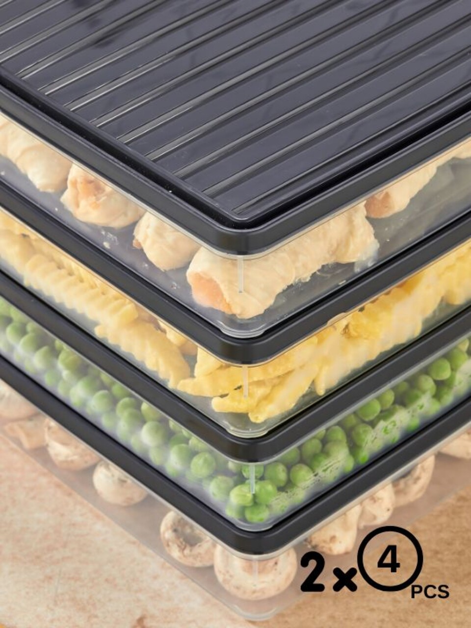 Set recipiente depozitare, Hermia, 452PTR1151, Antracit - view 3