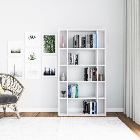 Corp biblioteca, Colman, Sanborn, 90x25x163.6 cm, Alb Colman