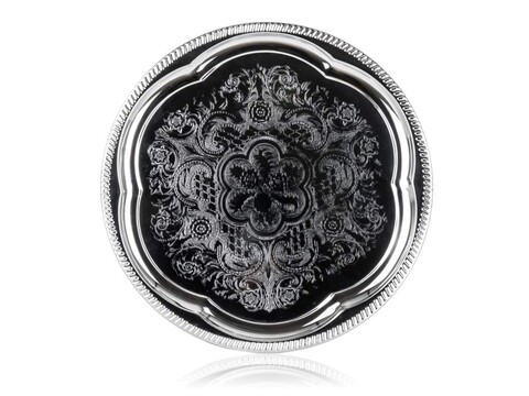Tava pentru servire, Akcent, Banquet, 35 cm, metal cromat