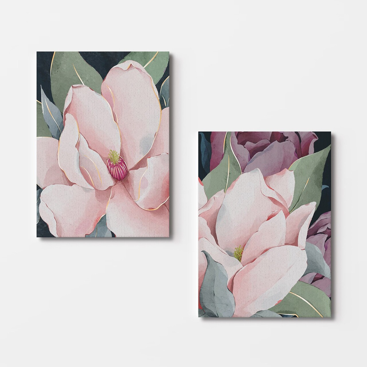 Set 2 tablouri decorative, 2KNV4353, Lemn, Multicolor - view 3
