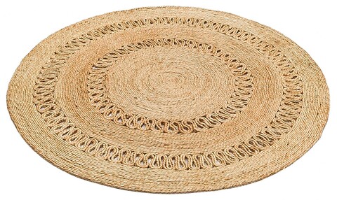 Covor, Ca-112 Natural Xw, 120×120 cm, Iuta, Bej Eko Halı