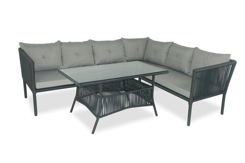 Set mobilier de gradina, jumilla, shangai 5, gri