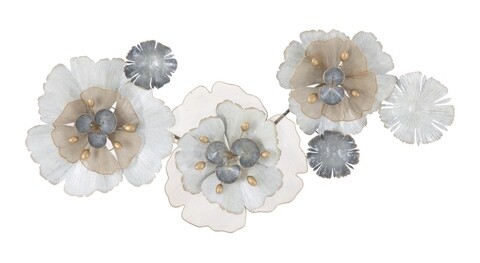 Decoratiune de perete 3D Flowery, Mauro Ferretti, 60×119 cm, fier Accesorii decorative