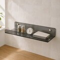 Raft de perete acrilic, Hanah Home, Vivid, 50x10x4 cm, Gri fumuriu