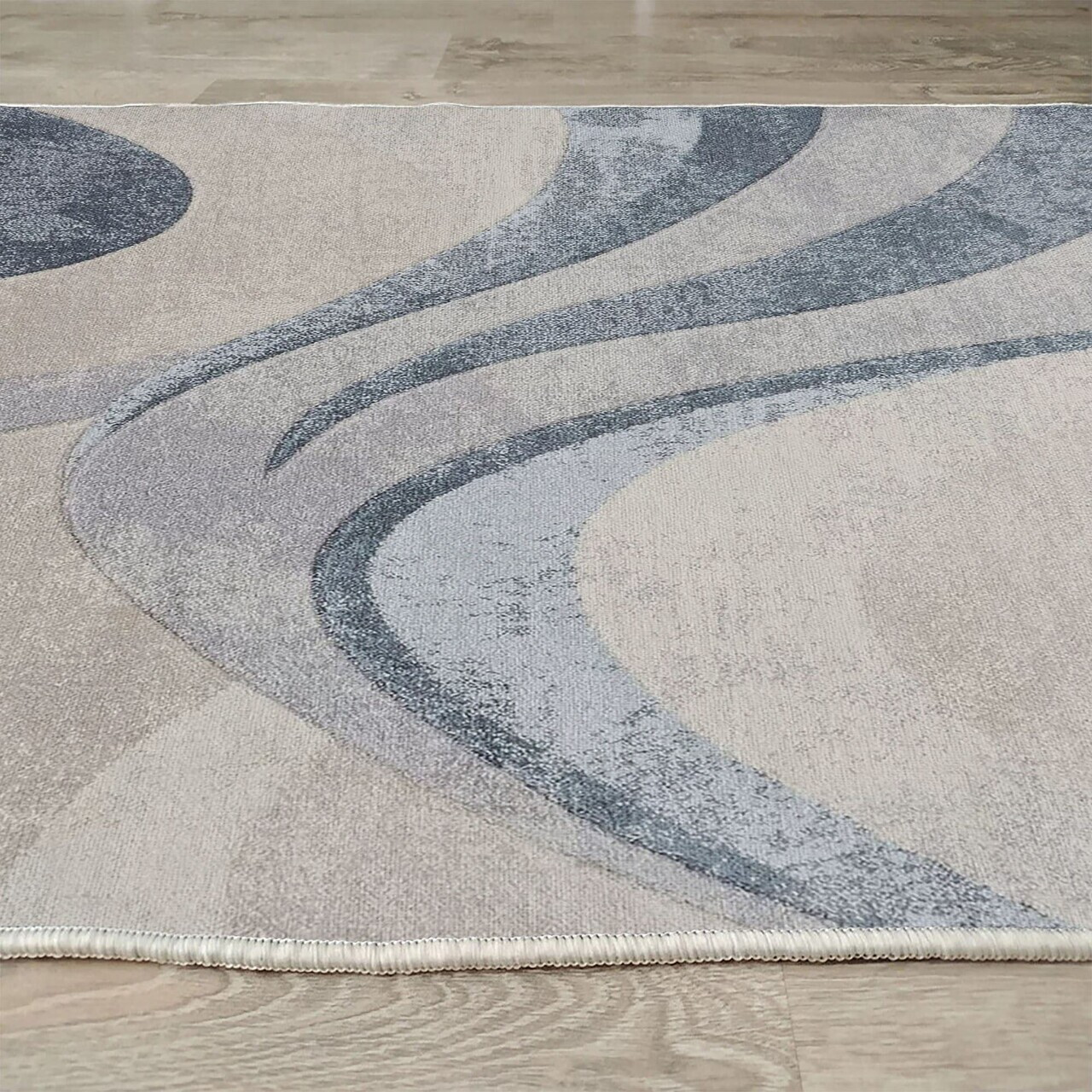 Covor, Woopamuk275, 140x220 cm, Bumbac/Poliester, Albastru - view 5