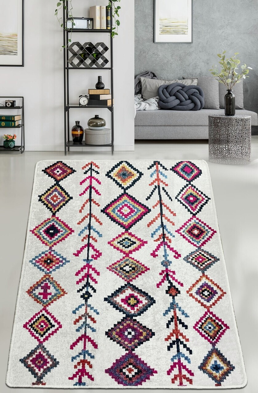 Covor, Raje Djt, 80x200 cm, Multicolor — imaginea 2