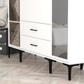 Dulap pentru haine, Hommy Craft, Kumsal PTR, 160x47.5x201.4 cm, PAL, Alb