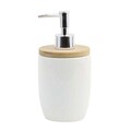 Dozator sapun lichid cu pompa Lavado, Jotta, 8.5x8.5x18 cm, ceramica, alb