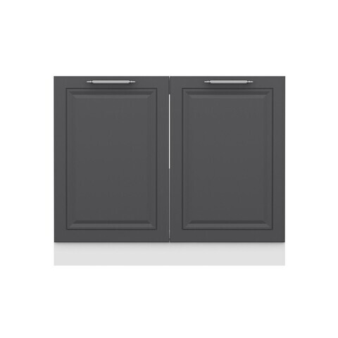 Dulap pentru bucatarie, Hanah Home, Minar, 100x87x58 cm, Alb / Antracit