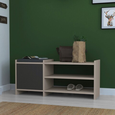 Pantofar, homitis, sunno, 100x44x35 cm, mocha deschis / antracit