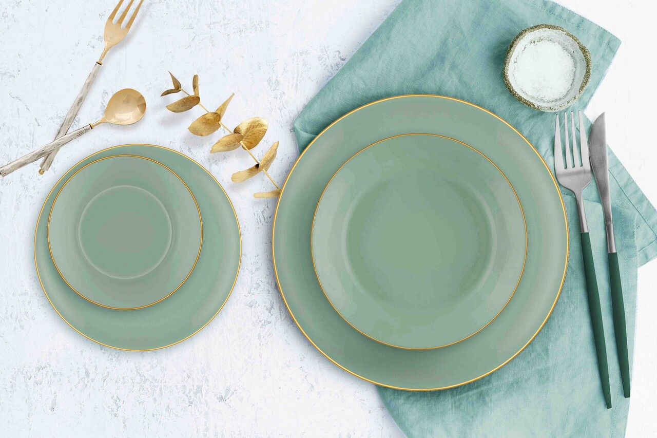 Set boluri, Mia, 742TMA3312, Ceramica, Verde