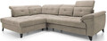 Coltar extensibil stanga 5 locuri ELTAP, LT-20RAQ, Inferne, 297x210x107 cm, lemn/poliester, bej deschis