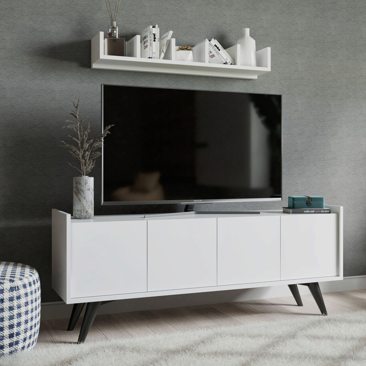 Consola, Mod Design, Siena, Alb - 1 | YEO