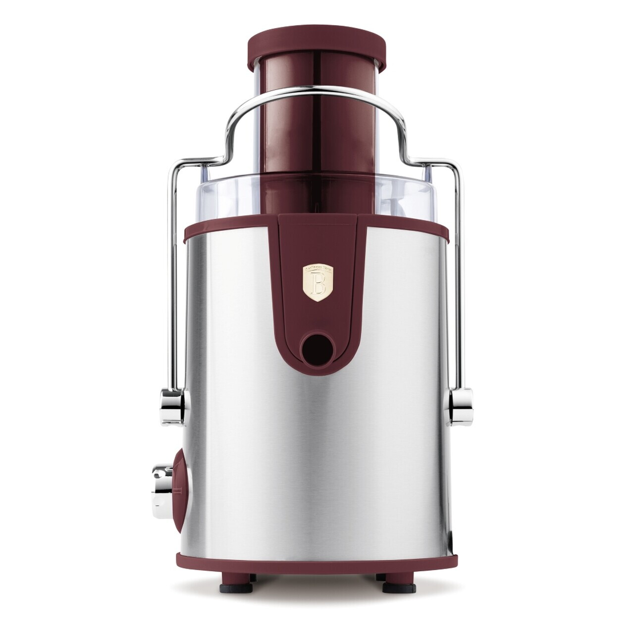 Storcator de fructe Berlinger Haus, Leonardo, 500W, 600 ml, inox, visiniu mat/argintiu - imagine 6