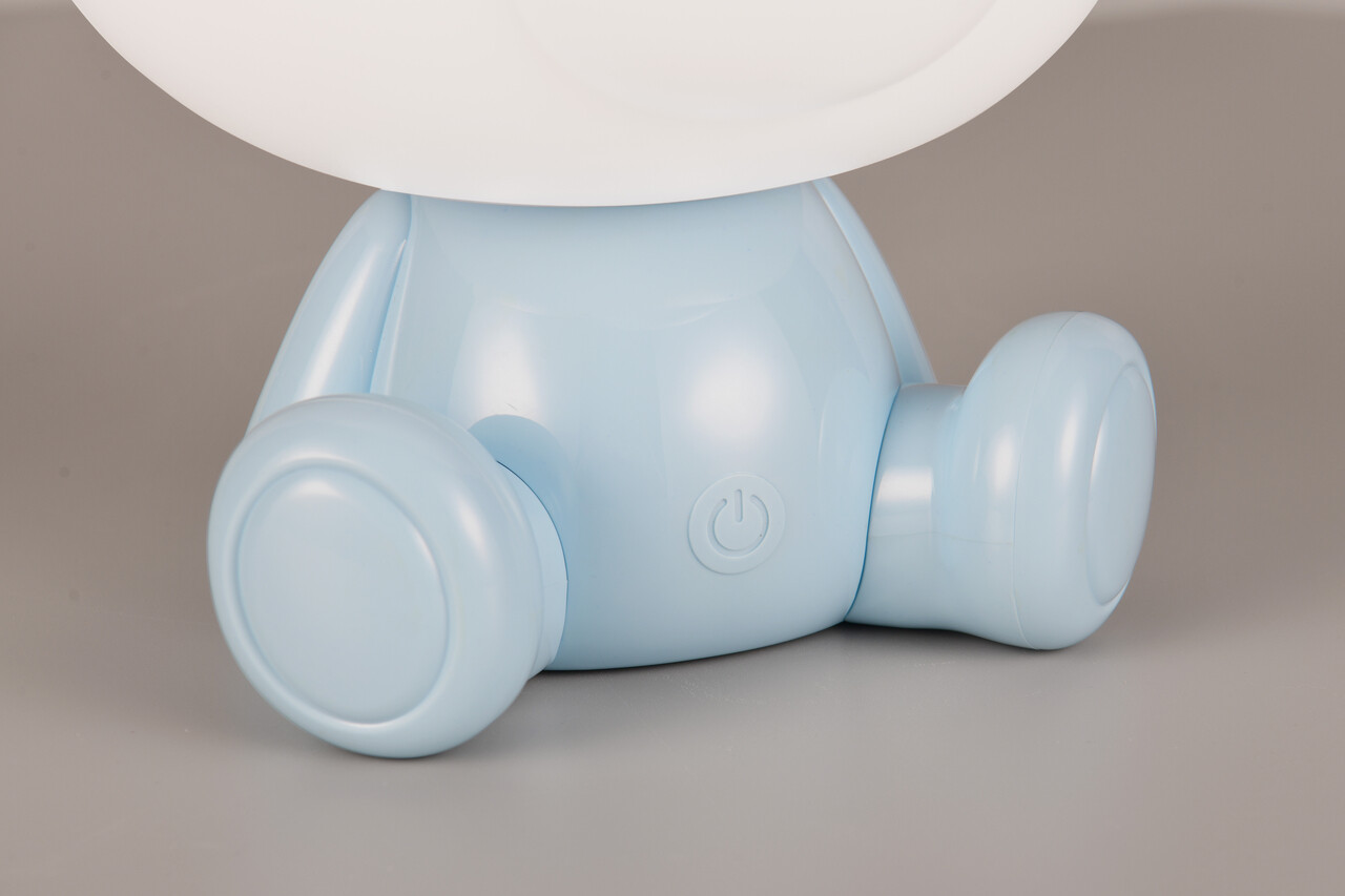 Lampa de masa Cutie, RL, 21x19x25.5 cm, 0.3W, 1x SMD, plastic, albastru