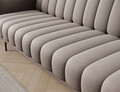 Canapea extensibila 3 locuri ELTAP, Roneyy, 212x89x86 cm, lemn/poliester, bej inchis