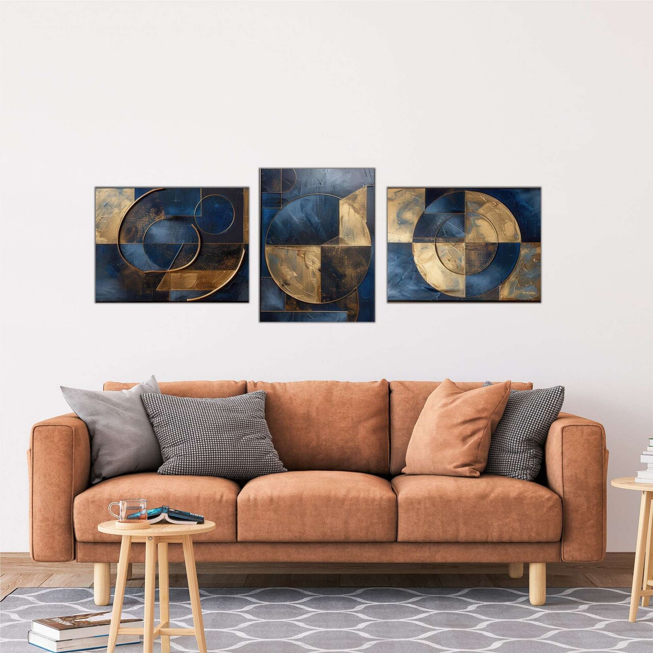 Set 3 tablouri decorative, Mdf, Imprimare digitala, Multicolor - view 3