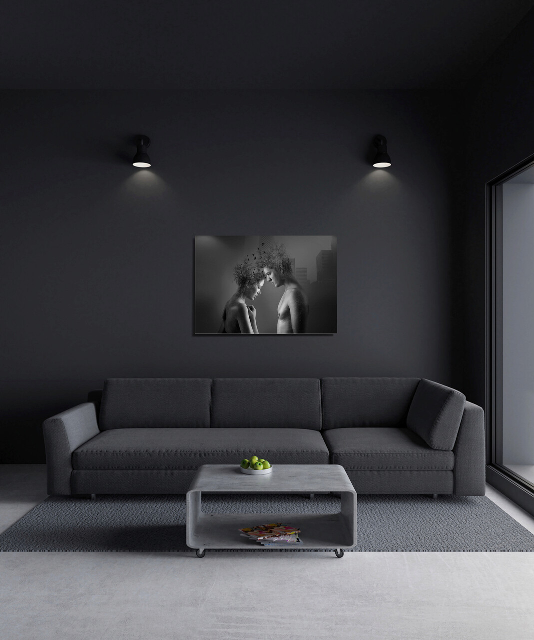 Tablou decorativ, 1372, Sticla temperata, 50 x 70 cm, Multicolor - 1 | YEO