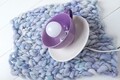 Lustra Afternoon tea, Deco Republic, E27, 1x60W, ceramica, lila-mov