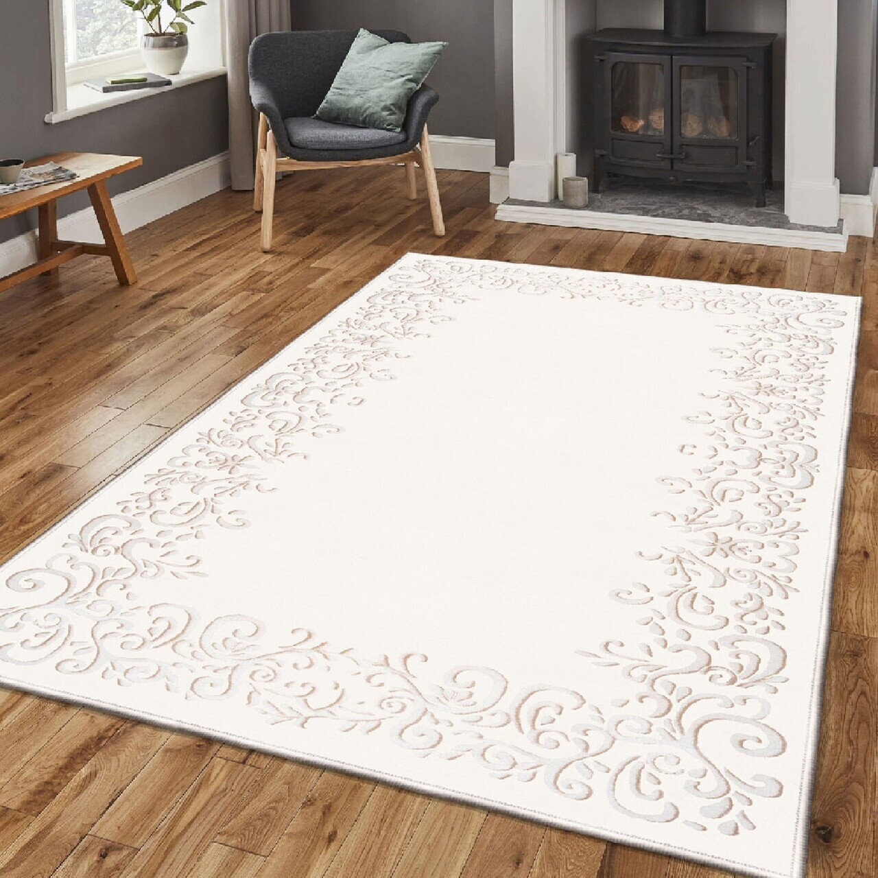 Covor, Els1802, 120x180 cm, Catifea, Multicolor — imaginea 2