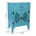 Bufet inferior Blue, Creaciones Meng, 48x32x75 cm, lemn de brad/MDF
