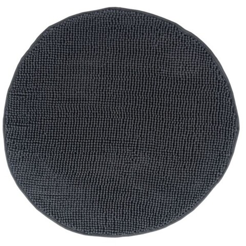 Covor de baie rotund 80 cm Fringe, Jotta, gri inchis Jotta