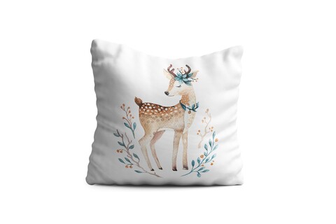 Perna decorativa deer, oyo kids, 43x43 cm, poliester, multicolor