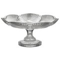 Platou pentru prajituri Clear, InArt, Ø32x16 cm, sticla